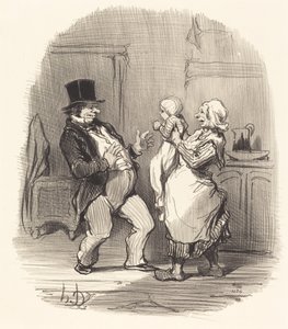 Ah! mein Herr... lachen Sie ihn nicht so aus... von Honoré Daumier