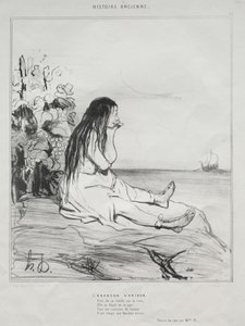 Alte Geschichte, Tafel 24: Das Verlassen von Ariadne von Honoré Daumier