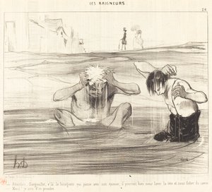 Achtung, Gargouillet, da kommt der Bürger vorbei... von Honoré Daumier