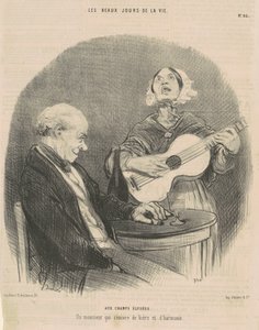 Auf den Champs-Elysées von Honoré Daumier