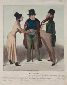 Caricaturana Platte 48: Ein Kandidat, 1837