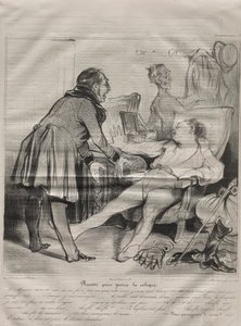 Caricaturana, Platte 72: Rezept zur Heilung von Koliken von Honoré Daumier