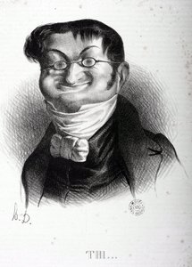 Karikatur von Adolphe Thiers (1797-1877), französischer Staatsmann. Zeichnung von Honore Daumier (1808-1879). Arbaud Museum. von Honoré Daumier