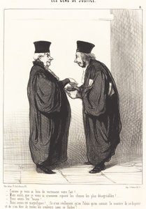 Wie ich Ihnen Ihre Sache scharf gesagt habe! von Honoré Daumier