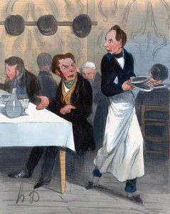 Beschwerender Kunde im Restaurant