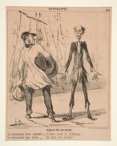 Skizze in Le Havre: Der gut gekleidete Herr von Honoré Daumier