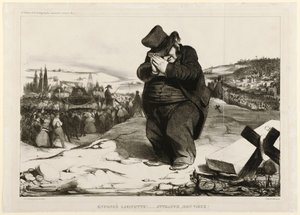 Zerschmetterter Lafayette!... Gefangen, alter Kerl! 1834 (Lithographie)