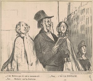 Es war Molière, der auf diesem Denkmal war ...