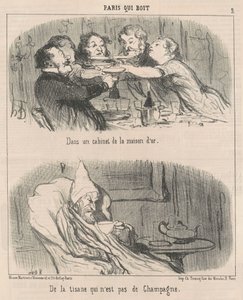 In einem Kabinett des Goldenen Hauses von Honoré Daumier