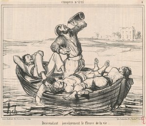 Freudig den Fluss des Lebens hinunter