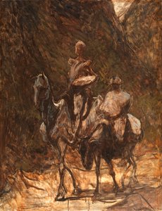 Don Quijote und Sancho Panza, 1868-1870 von Honoré Daumier