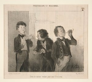 Schüler der sechsten Klasse wollen Rhetoriker spielen von Honoré Daumier