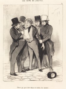 Wild, das zu allen Jahreszeiten gejagt werden kann von Honoré Daumier