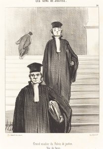 Große Treppe des Justizpalastes. Vorderansicht