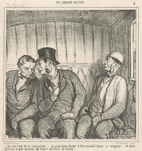 Sie scheinen sich abzusprechen ... von Honoré Daumier