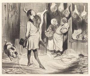 Reiseimpressionen eines großen Dichters von Honoré Daumier