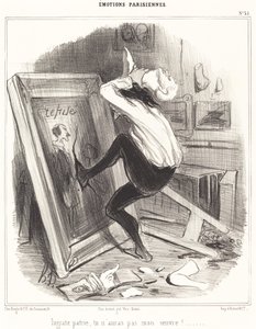 Undankbares Vaterland, du wirst mein Werk nicht haben!... von Honoré Daumier