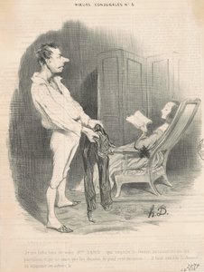 Es ist mir egal, was Ihre Frau Sand sagt ... von Honoré Daumier
