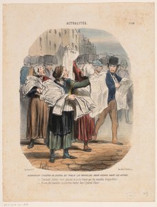 Zeitungsverkäuferinnen von Honoré Daumier