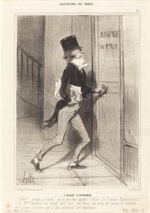 Der Geschäftsagent von Honoré Daumier