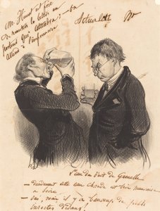 Das Wasser des Brunnens von Grenelle von Honoré Daumier