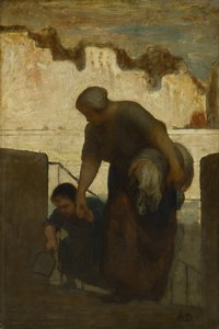 Die Wäscherin von Honoré Daumier