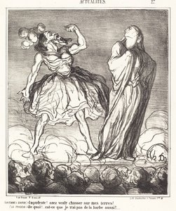 Die bärtige Frau von Honoré Daumier