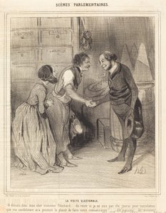 Der Wahlbesuch von Honoré Daumier