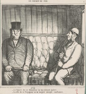 Das Gesicht dieses Herrn gefällt mir kaum ... von Honoré Daumier