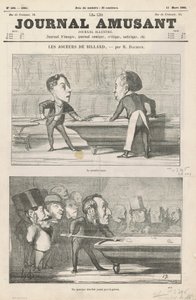 Die erste Lektion; Ein Herr; Unter Band geklebt; Zwei Amateure aus der Vorstadt von Honoré Daumier