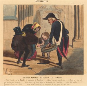 Das zukünftige Denkmal Napoleons bei den Invaliden
