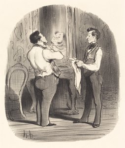 Der Tag, an dem es darum geht, eine Eroberung zu machen von Honoré Daumier