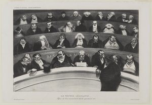 Le Ventre Législatif: Aspect des bancs ministériels de la chambre improstituée de 1834