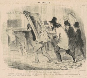 Der letzte Tag der Annahme der Gemälde. Saperlotte... Wir sind schon angekommen und mein Gemälde ist noch nicht fertig! von Honoré Daumier