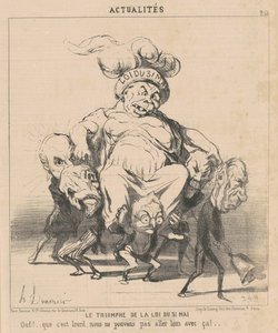 Der Triumph des Gesetzes vom 31. Mai von Honoré Daumier