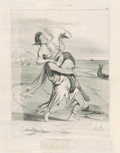 Die Entführung der Helena von Honoré Daumier