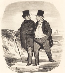 Les Temps sont durs... von Honoré Daumier