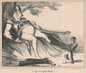 Der Menschenfresser und der kleine Däumling von Honoré Daumier
