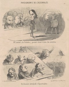 M. Laurent (aus der Ardèche) geht vorbei von Honoré Daumier