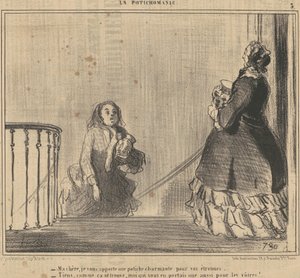 Meine Liebe, ich bringe Ihnen eine Vase von Honoré Daumier