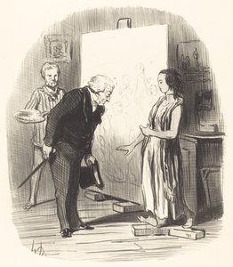 Madame, ich habe die Ehre! von Honoré Daumier
