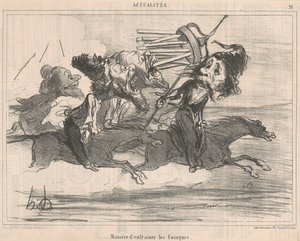 Art, die Kosaken zu trainieren von Honoré Daumier