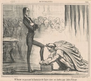 Mr. Hume erfüllt seine Fantasie... von Honoré Daumier
