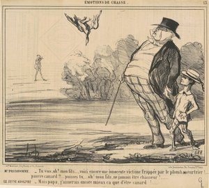 Herr Prudhomme. Siehst du, Oh! Mein Sohn ... von Honoré Daumier