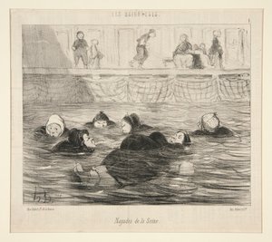Nayades de la Seine, aus Les Baigneuses von Honoré Daumier