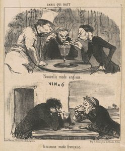 Neue englische Mode von Honoré Daumier