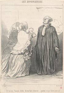 Oh! Herr Anwalt, versuchen Sie ... von Honoré Daumier