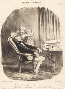 Oh! la... umso besser... das beweist, dass sie kommt! von Honoré Daumier