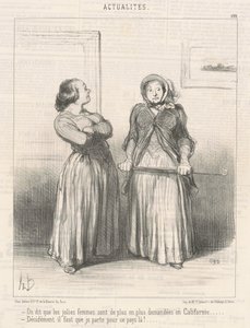 On dit que les jolies femmes sont ... von Honoré Daumier