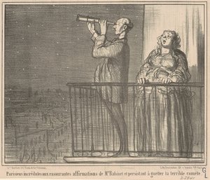 Ungläubige Pariser ... von Honoré Daumier